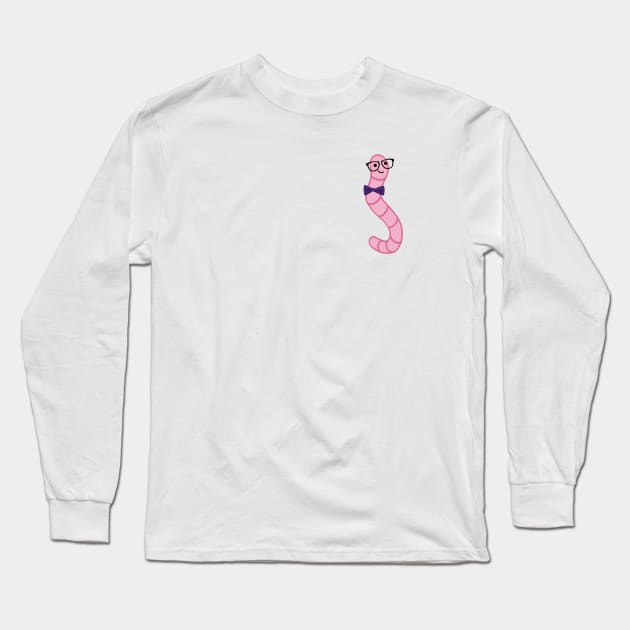 worm (nerd) Long Sleeve T-Shirt by mystudiocreate